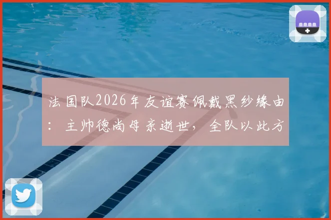 法国队2026年友谊赛佩戴黑纱缘由：主帅德尚母亲逝世，全队以此方式哀悼，对阵挪威赛前细节解读